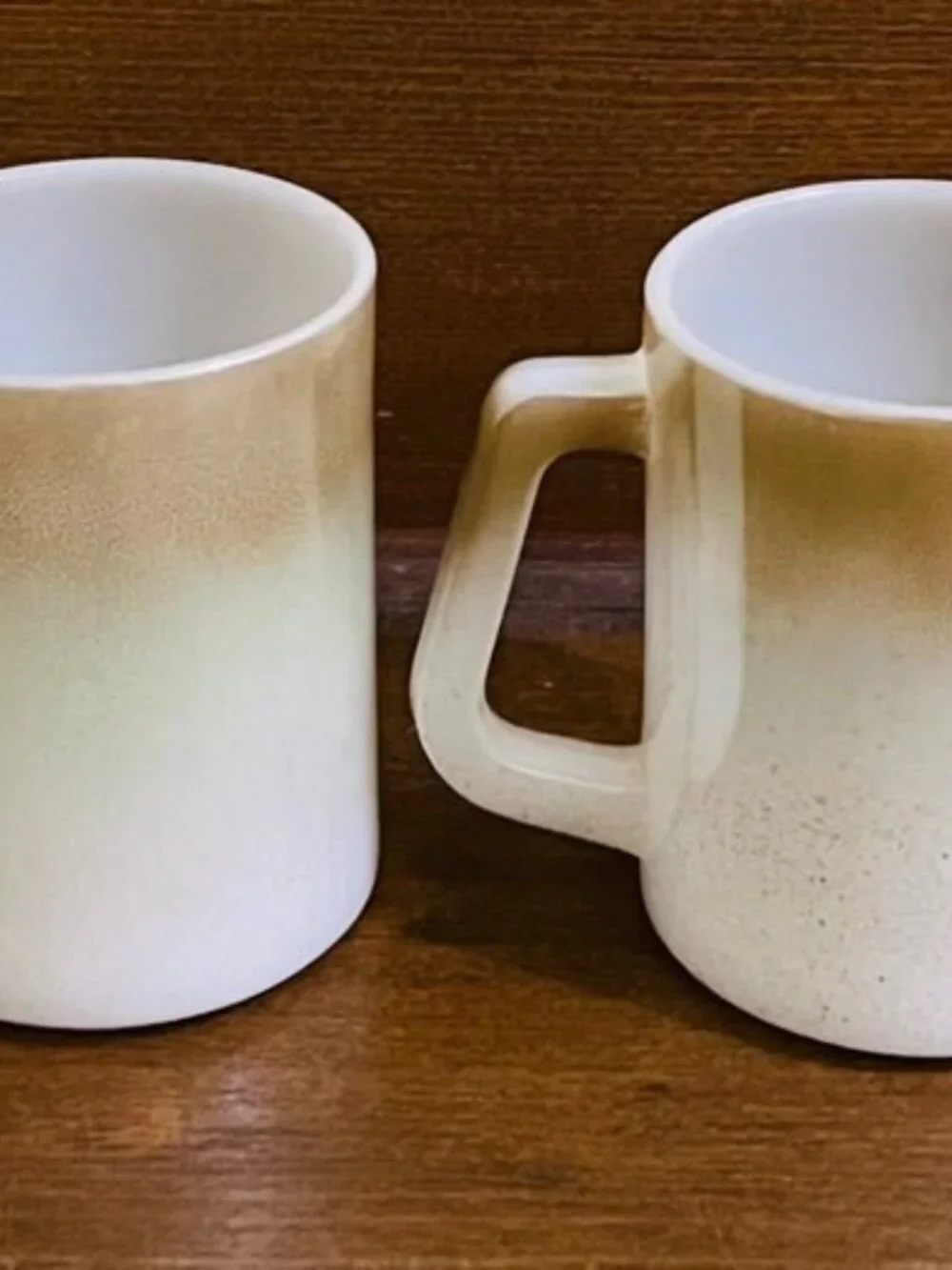 Federal Mesa Moss Ombre Milk Glass Mugs Mugs Set of 4